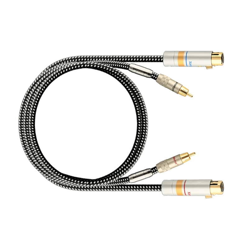 

Кабель из меди и сплава алюминия с разъемами 2RCA на XLR