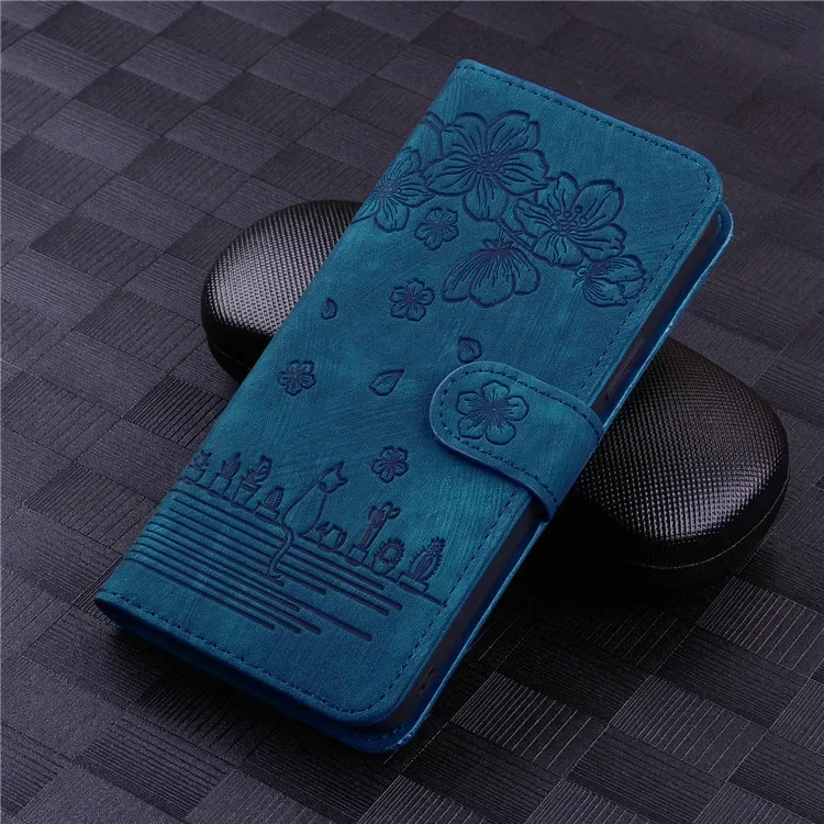 Leather Flip Phone Case with Magnetic Shockproof Wallet and Stand Feature
