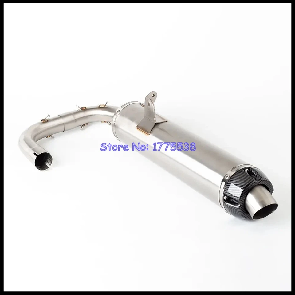 Motorcycle Side-by-Side Exhaust For Yamaha RHINO 660/660 4WD 2006 2007 for Yamaha YXR66FAEXGV YXR66FW System Middle Link Pipe - Image 2