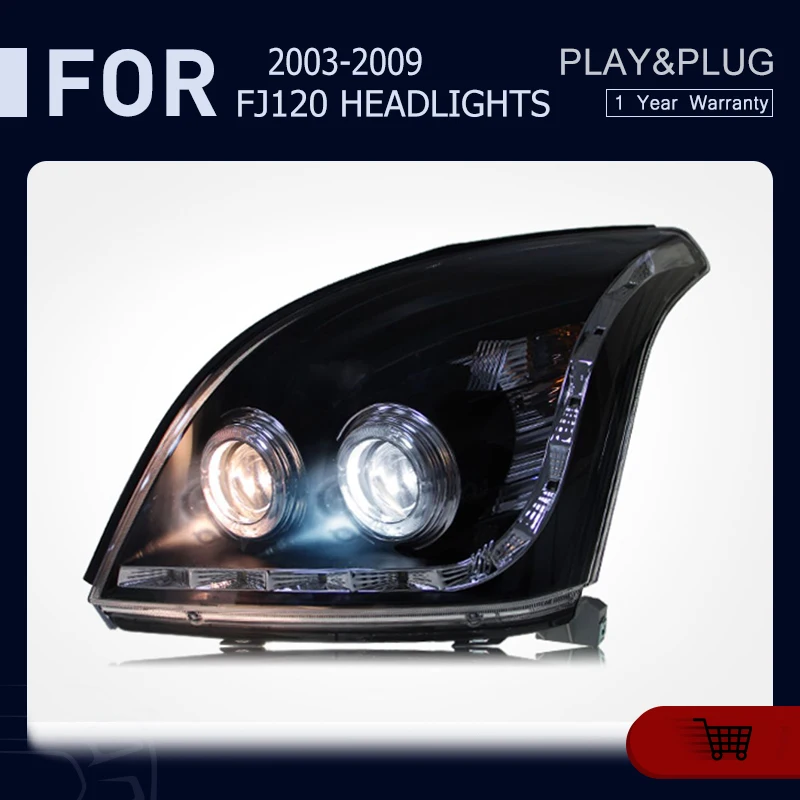 

В СБОРЕ 2003-2009 для TOYOTA Prado FJ120 LC120, фара головного света, ДХО, противотуманная фара, сигнал поворота, аксессуары