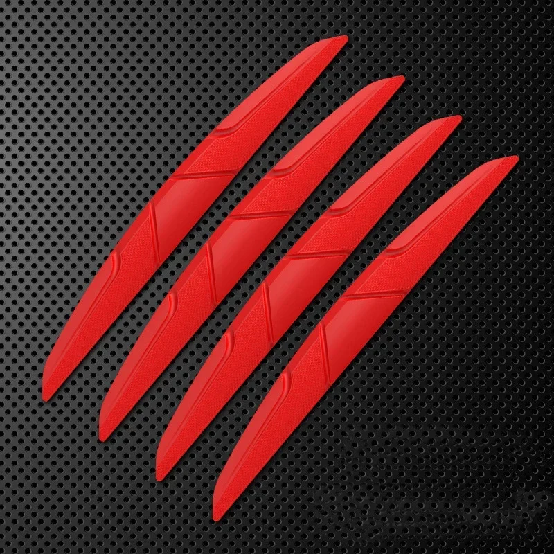 4PCS Silicone Car Door and Mirror Protection Guard Set
