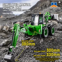 1:14 HUINA 1579 Remote Control Truck Excavator 9CH Loader Two-way Forklift Sound Light Simulation Engineering Car Model Kids Toy 2