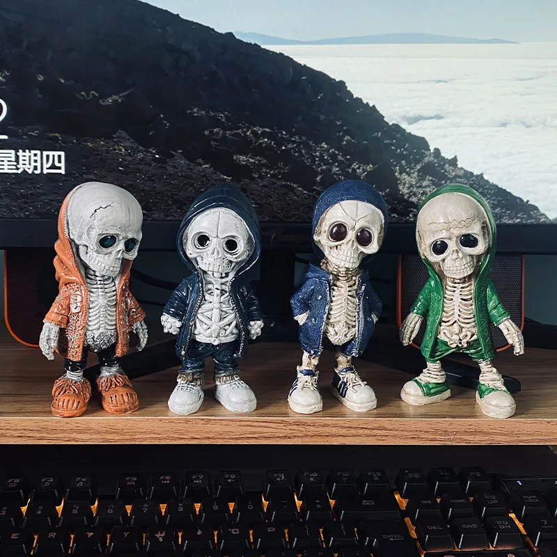 

Hot sale new Halloween skeleton ornaments, fashion creative ornaments, ghost festival atmosphere scene decoration props