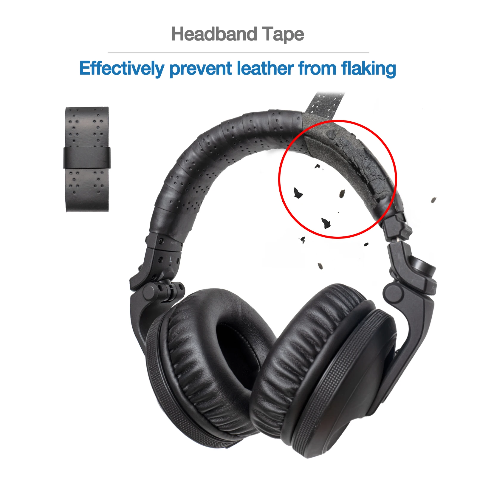 Kit Ricambio Cuffie Pioneer HDJ-X5/X7/X10 - Cuscinetti E Fascia In Memory Foam, Per DJ Professionisti