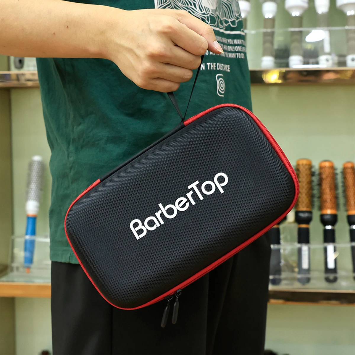 Barbertop Tool Box Barber Resistance Trimmer Organizer Stoßfeste Haarschere Tasche Wasserdichte Schere Schutztasche