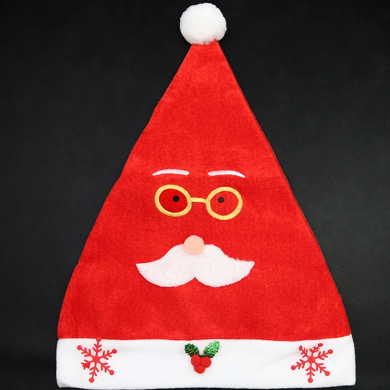 (1pcs/pack) Santa Claus Christmas hat, children's adult styling, party decoration and dressing hat