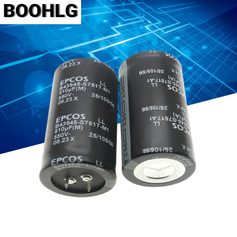 Electrolytic Capacitor 1PCS Siemens 550V 510UF 35X60 LL 105 degree Replacement 550V 470UF Aluminum Electrolytic Capacitor