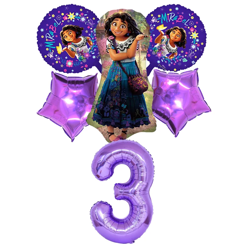 Disney Encanto Party Decorations Supplies Latex Balloon Tableware Cake Toppers Paper Plates Cups For Kids Birthday Toys Gifts 
