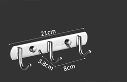 Multi - Purpose Stainless Steel Punch - Free Hanger Rack (304 round 3 - hook)