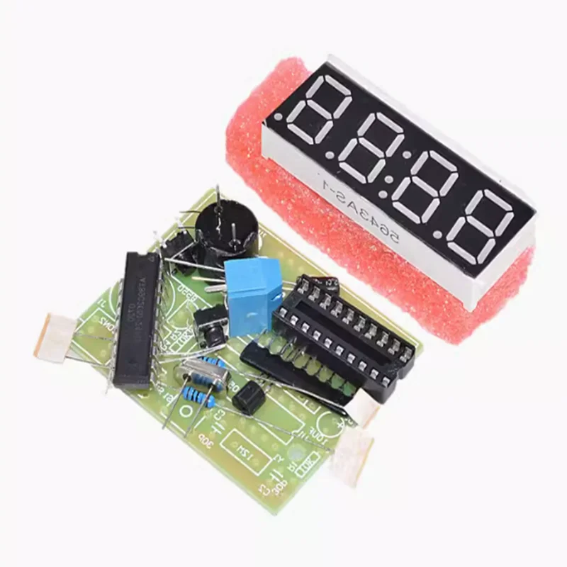 전자 디지털 테이블 시계 DIY 키트, LED 4 자리 전자 시계, AT89C2051 MCU DIY 키트 부품, Arduino 호환