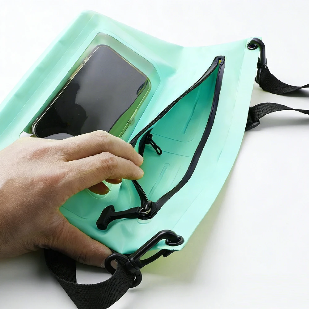 Waterproof Floating Airtight Shoulder Bag with Touchscreen Pocket