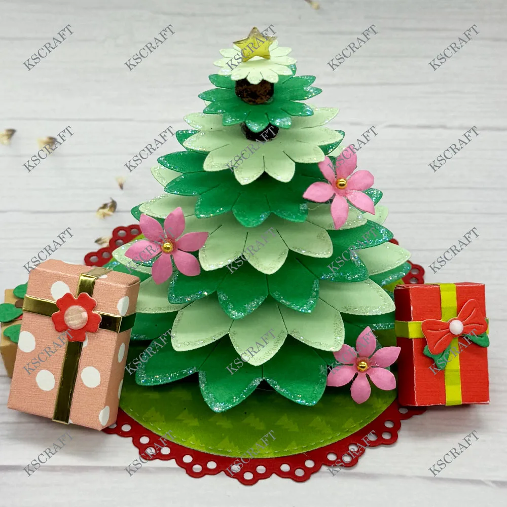 Natale fustelle stencil scrapbooking goffratura album fai da te