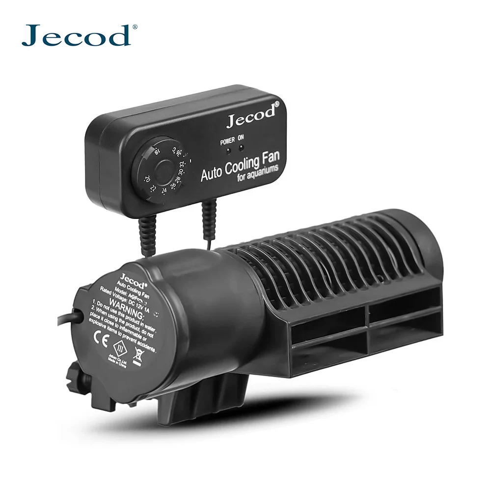 Jebao Jecod ACF-300 ACF-200, 조정 가능한 자동 냉각 선풍기, 해수 담수 수족관 어항용, DC12V 