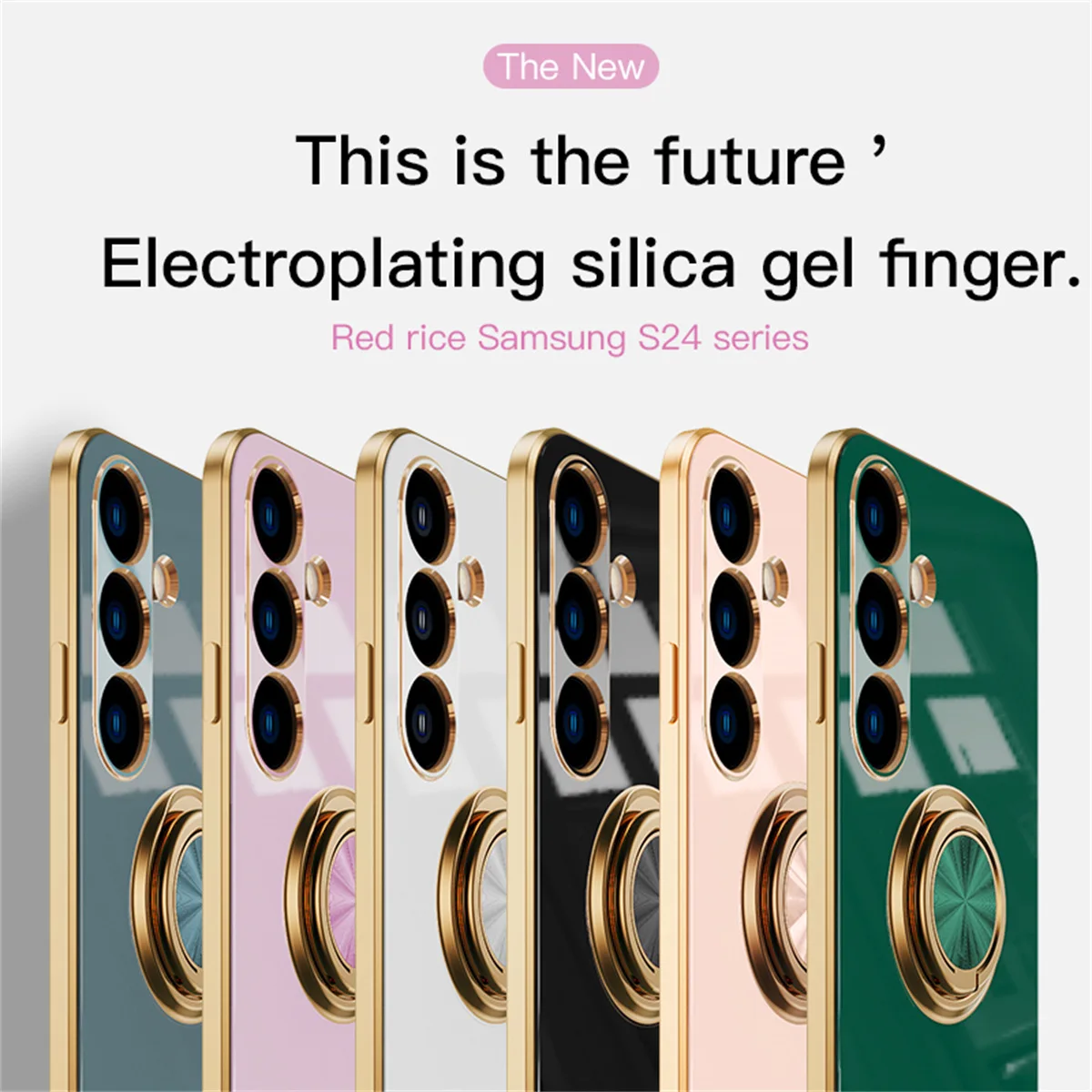 Versatile Magnetic Ring Holder Shockproof Silicone Case