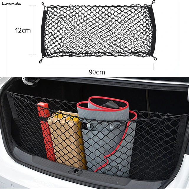 Filet Rangement de Coffre Voiture, pour Hyundai i30 2018-2023 Rangement  Voiture et Filet de Rangement Organisateu,Single Layer 110 * 60