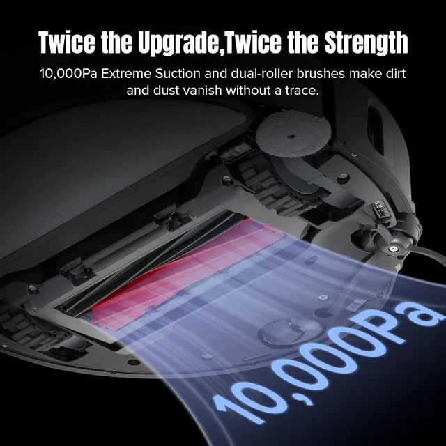 roborock S8 MaxV Ultra Robot Vacuum & Sonic Mop, 10000 Pa Suction, Corner to Edge Deep Cleaning, Hot Air Self-Drying 4
