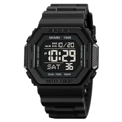 Enhanced Product Title: SKMEI Men's Digital Sport Watch with LED Display and Waterproof Design (Black)