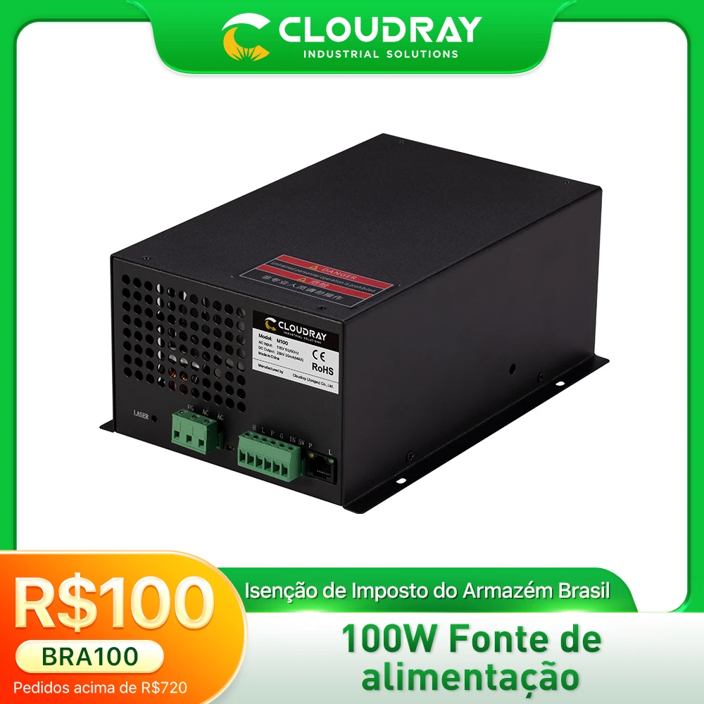 Imagem do produto Cloudray-Fonte de Alimentação Laser para Gravação e Corte, CO2, M100W, 80-100W na loja AliExpress