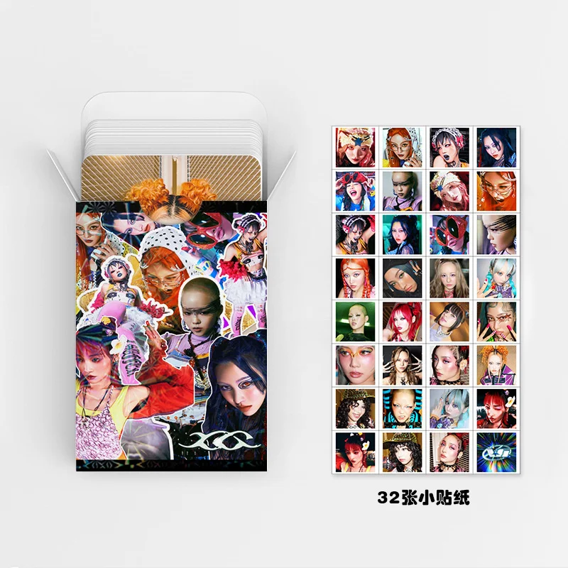Cartoon Stickers Lomo Cards Album Cards 92pcs/set XG New Album LOMO Card Sticker Postcard Photo Card HARVEY HINATA COCONA MAYA JURIA CHISA JURIN Collector