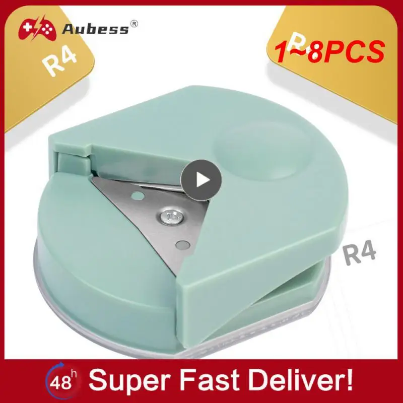 

1 ~ 8 шт. три и один резак для резки филе R4 R7 R10 круговой дизайн дырокол для бумаги альбома бумаги штамповочная машина офисная обвязка