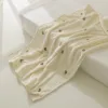 Fleece Baby Blanket Newborn Autumn Winter Swaddling Blankets Soft Warm Stroller Cover Bedding Bear Embroidery Babies Accessories 6