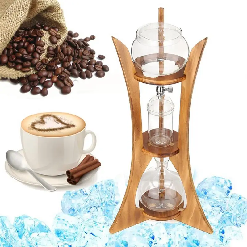 

Ice Drip Siphon Coffee Maker Dutch Brewing With Filter Paper Home Kitchen Coffee Tool Koffie Druppelen Pot Glass For Barista
