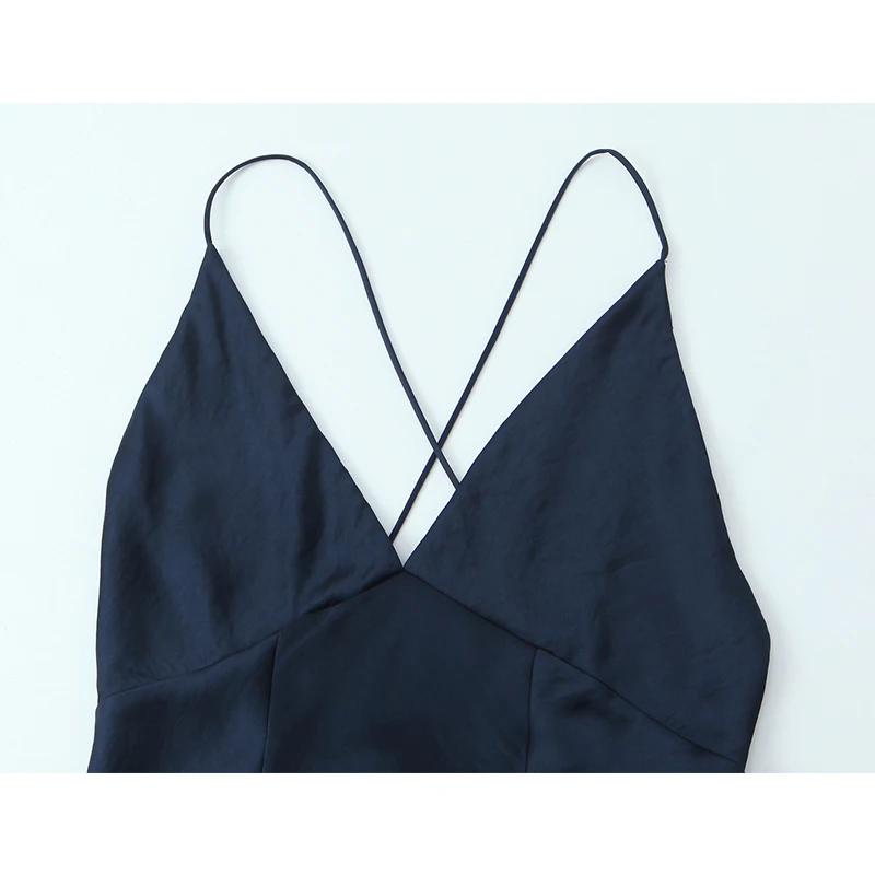 Chic Elegant Satin Long Dresses for Women 2026 New Summer Backless Sexy Midi Dress Women's Evening Party Dresses