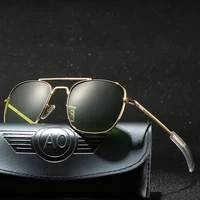 Mode armée américaine militaire optique AO pilote lunettes de soleil pour hommes femmes classique rétro conduite sport lunettes de soleil lunettes 2025 1