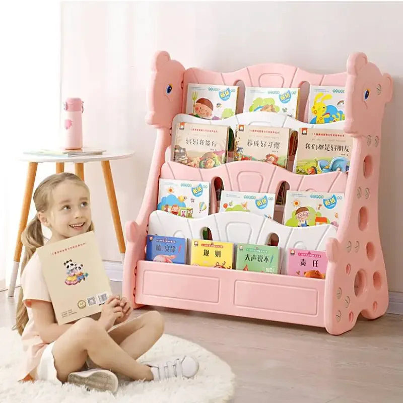 книжная полка Children's Bookshelf Simple Storage Shelf Baby Bookcase Shelving Household Primary School Picture Book Shelves