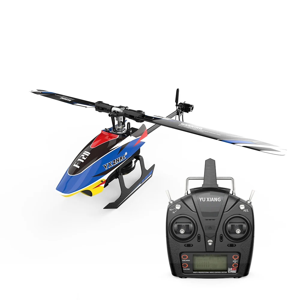 Détail de la télécommande mode 1 ou 2 et de l'hélicoptère RC RTF ou BNF 2.4GHz.