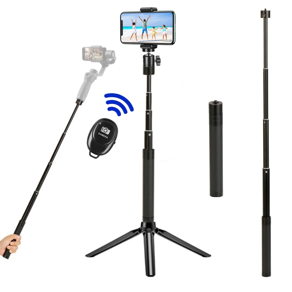 Estensione Monopiede Asta Asta Selfie Stick Treppiede Per Dji Om 5 Osmo Mobile 5 4 Gimbal Camera Feiyu Zhiyun Smooth Moza Accessori