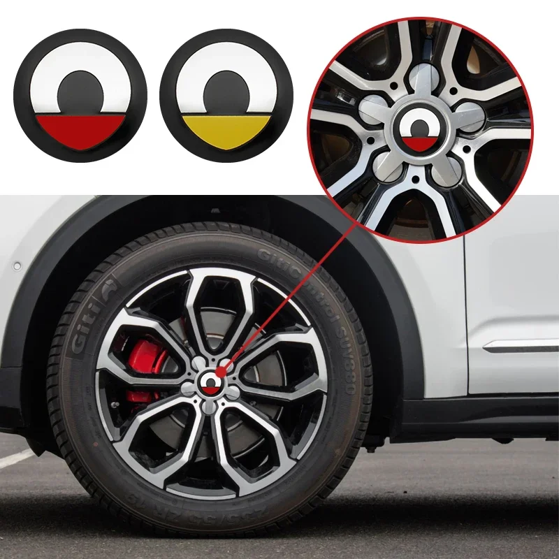 Wheel Emblem Center Cap Decor Sticker Auto Hub Covers Decal 56mm 60mm 4Pc W204 W213 W211 W176 W177 Smart 451