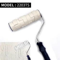 Decorative Patterned Paint Roller for Textured Walls and Pottery (2203TS)