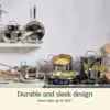 Cookware Set, Chef's Classic Steel Collection 77-17N 2