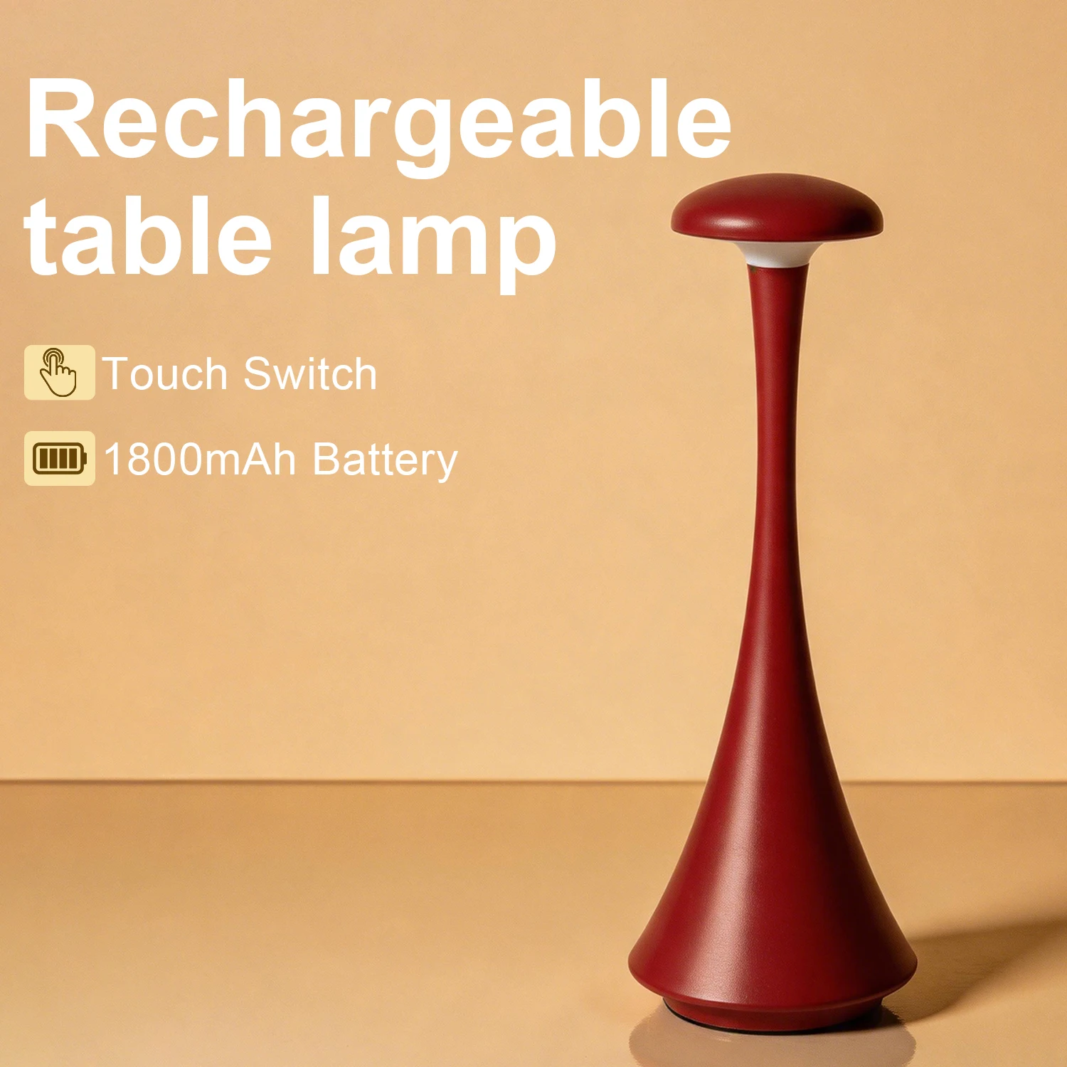 Rechargeable Mushroom Table Lamp 2