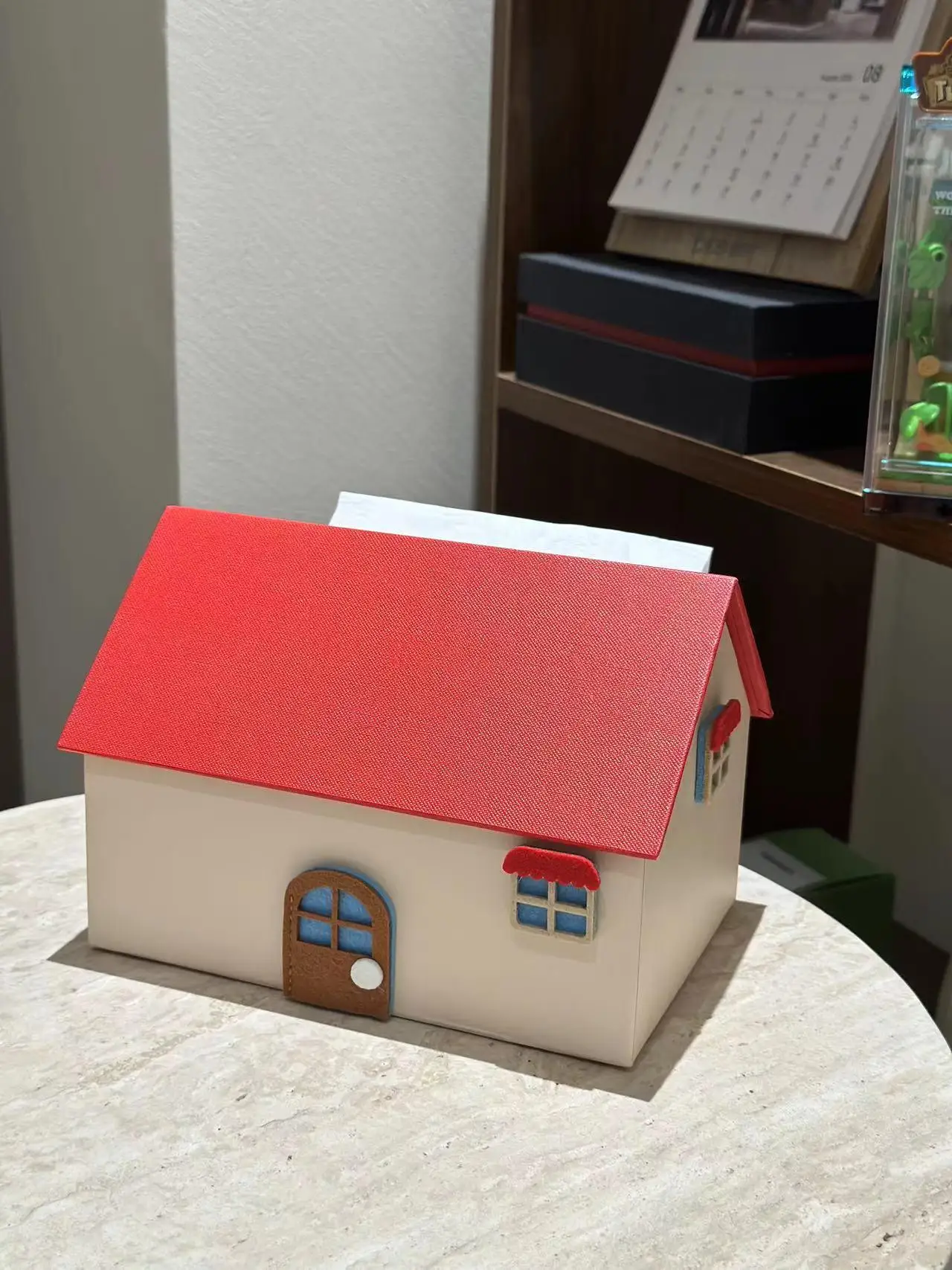 Living Room Cartoon Tissue Box Holder Creative Cute Storage Decorative Piece Home Use Napkin Box Hard Paperboard Material
