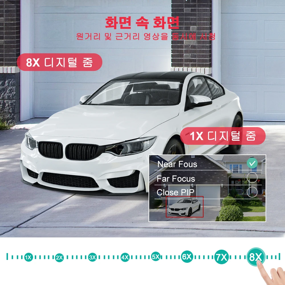   2.8mm-12mm Wifi IP ī޶ ǿ 8MP 4MP 8X  AI ü  ڵ     Onvif  ī޶