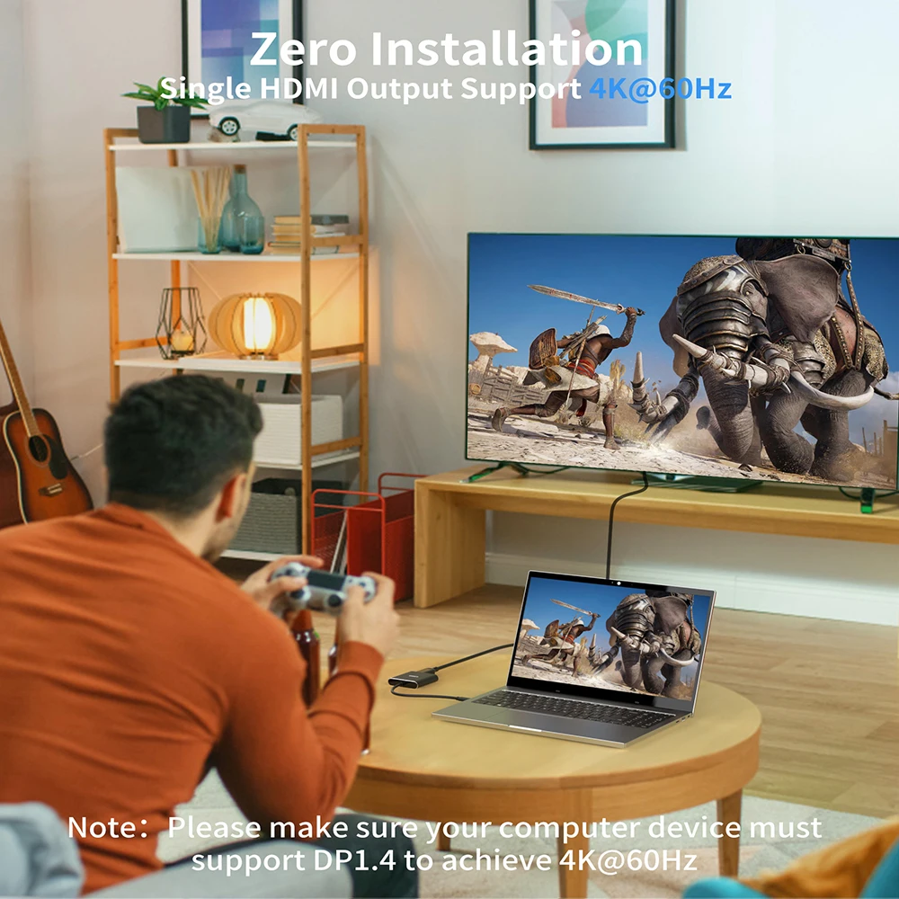 LORYI USB C  HDMI  2 Ȯ ÷, Ʈ HDTV  ŷ ̼, CŸ ,  2 , 4k 60hz