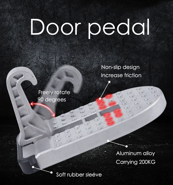 Autodach Tür Schritt Aluminium legierung Pedale Auto Fahrzeug klappbare  Trittleiter Fuß stifte mit Sicherheits hammer Autozubehör - AliExpress