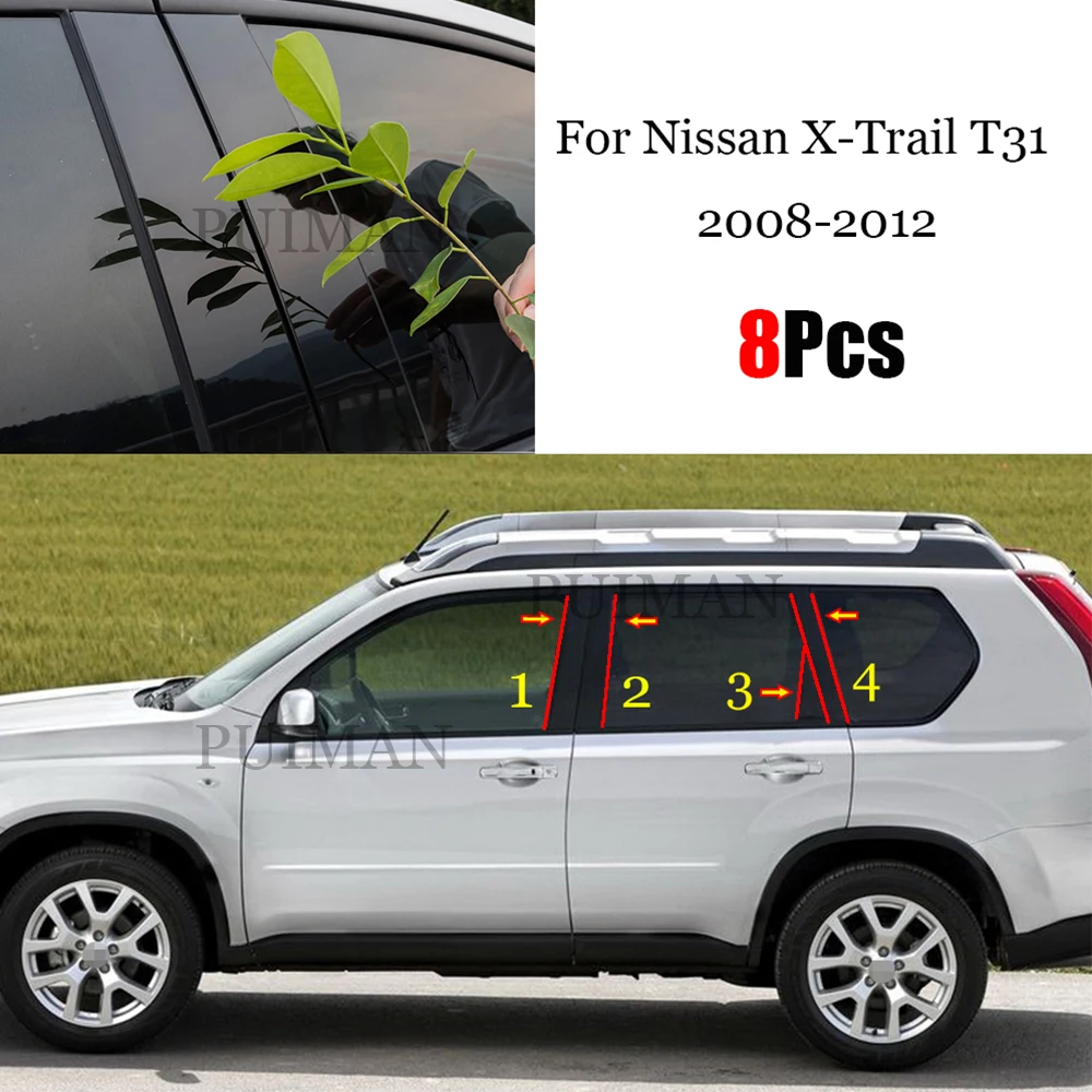 Car-Door-Window-Middle-Column-Trim-Decoration-Protection-Strip-PC ...