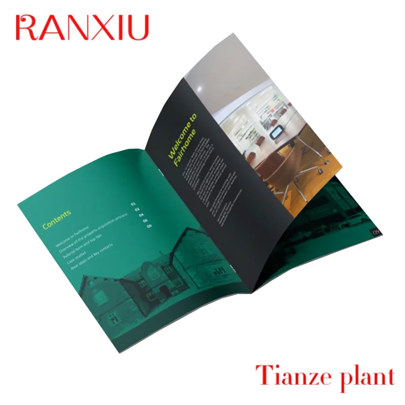 

Custom A4 Customized printing advertising brochure magazine product catalogue binding company booklets