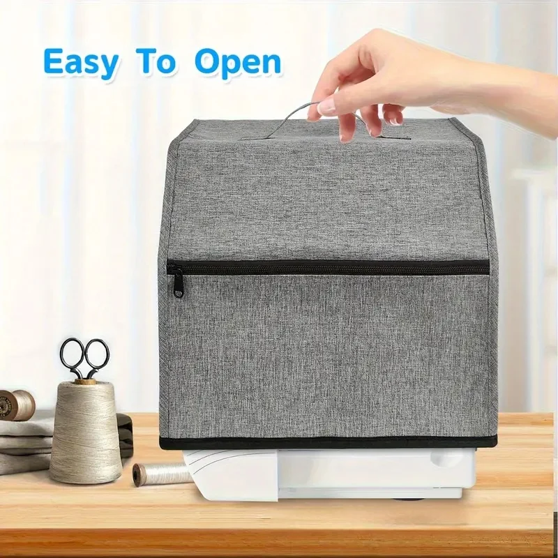 Premium Oxford Cloth Sewing Machine Dust Cover with Accessories Pouch