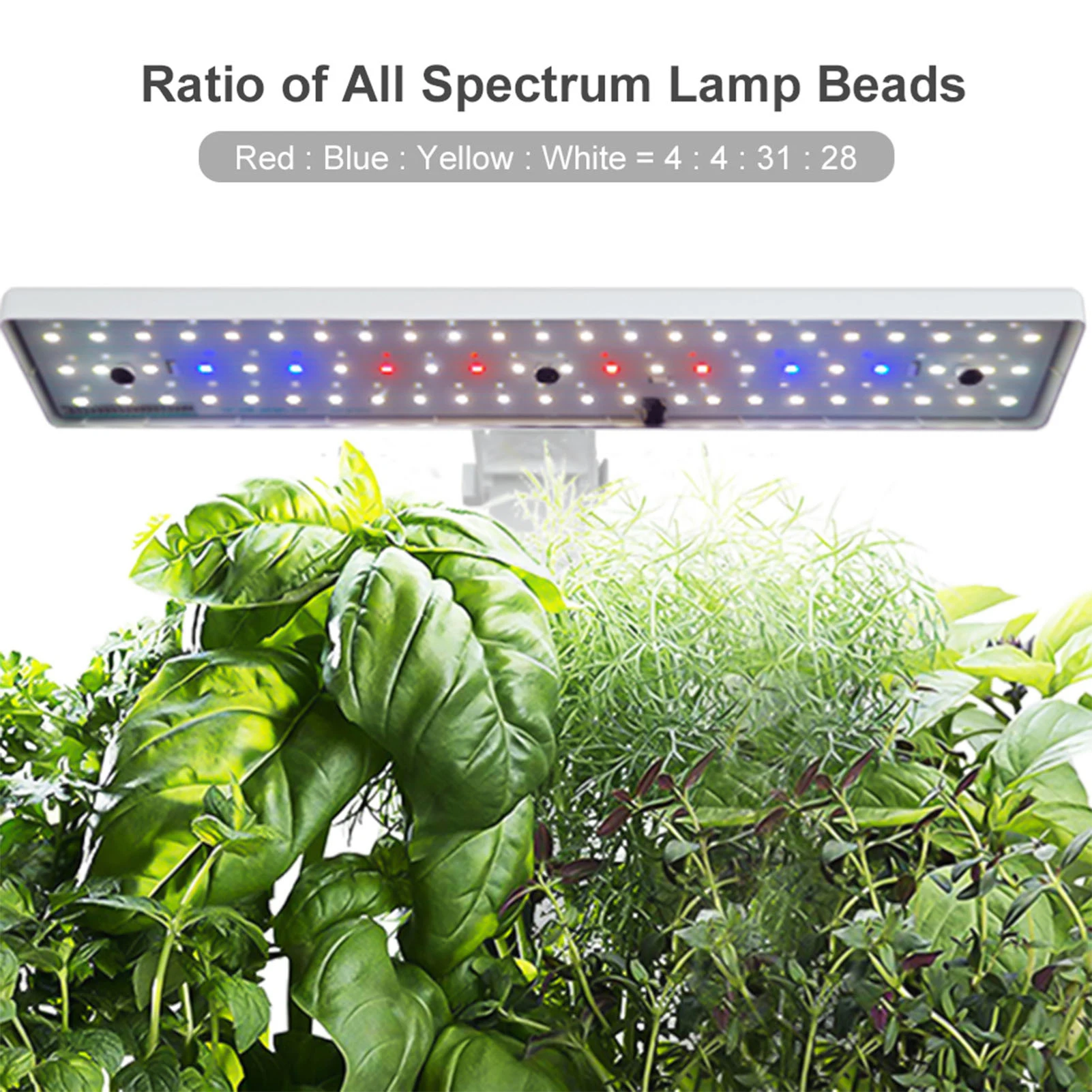 Smart Hydroponics Growing System Indoor Garden Kit 9 Pods Automatic Timing with Height Adjustable 15W LED Grow Lights 2.5L Water
