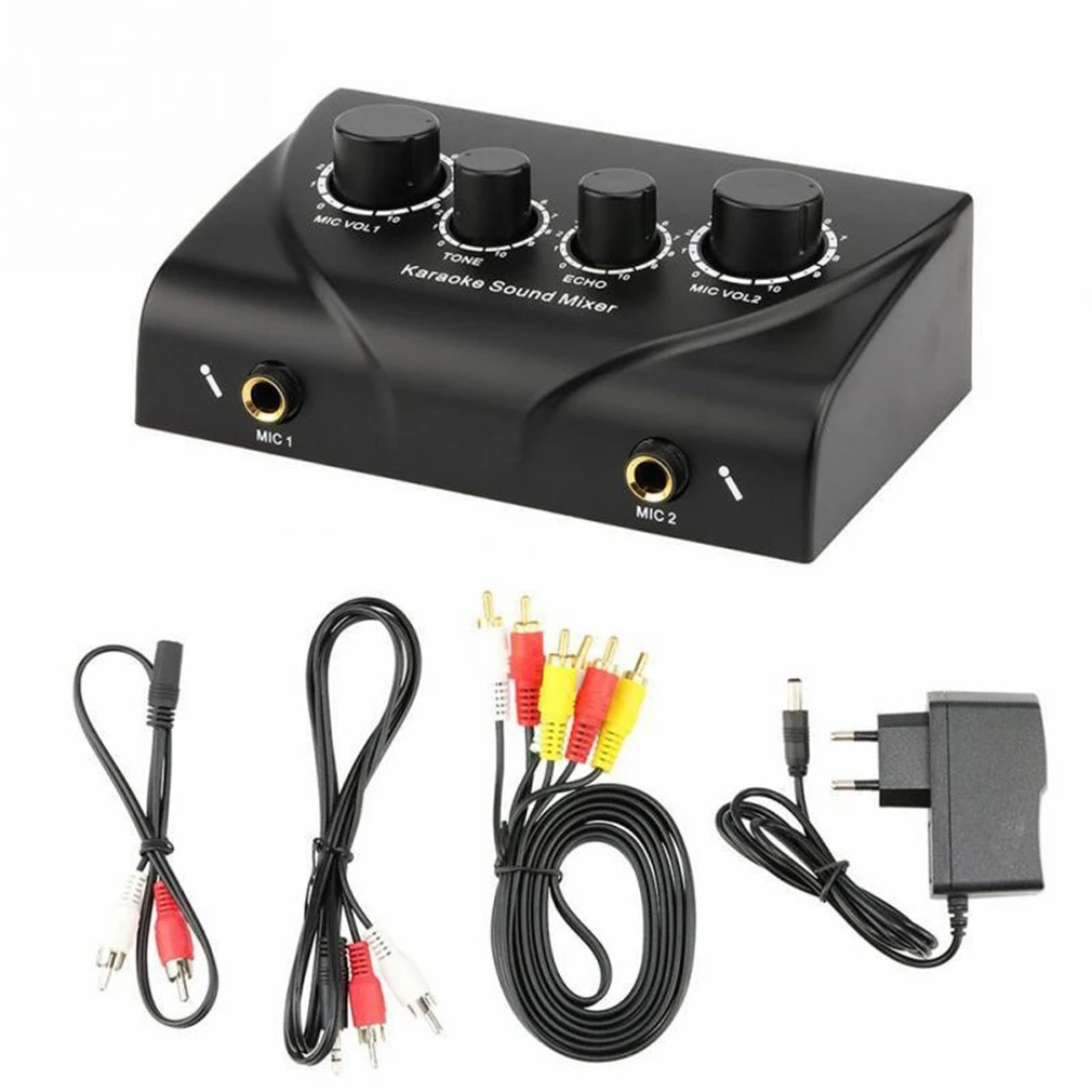 Stage Party Studio Mixer Audio Mixer Delay Echo Reverberation Dual Mic