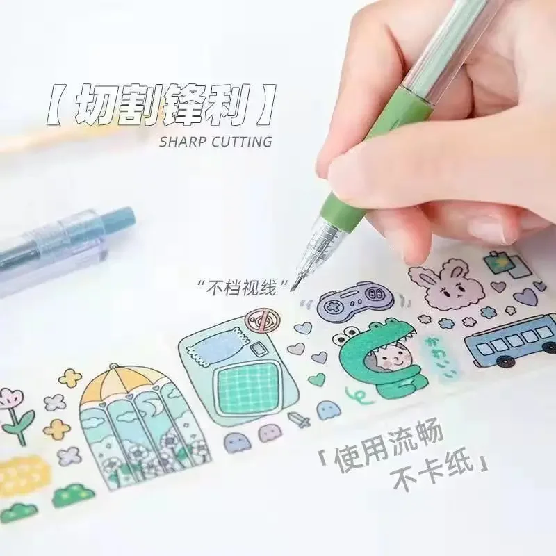 Utility Knife Art Pen Scrapbooking Craft Cutting Tool Sticker Paper Cut Express Box Cutter Stationery School Supplies