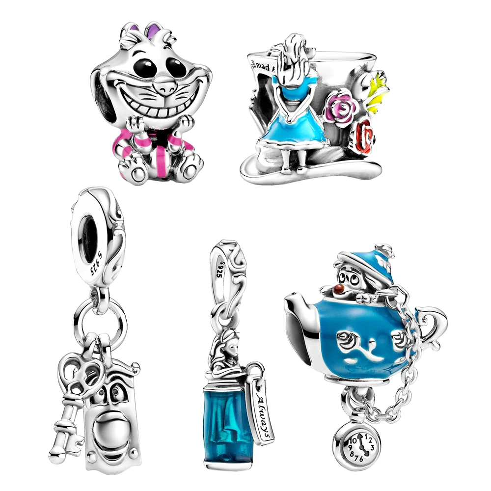 Charms de Plata de 925 de Disney, Original de Alicia en el país de las Maravillas, para fiesta de cumpleaños, 799345C01| | - AliExpress