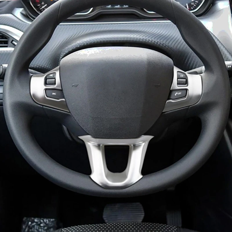 

3 шт./набор, декоративные наклейки на руль автомобиля для Peugeot 2008 208 308 2014-2018