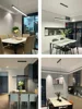 Dining room chandelier Dining table lighting kitchen bar light LED linear lamp restaurant pendant lights modern brief droplight 4