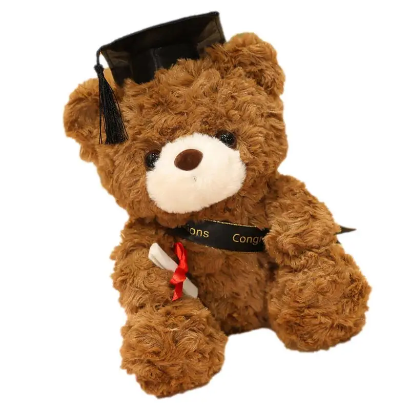 Class Of 2022 Graduation Gift Class Of 2022 Bear Doll Plush Bear Stuffed Animal Doll Graduation Gift Bear For Table Shelf Decor diy wooden book nook shelf insert kits miniature books library saint church bookends doll houses bookshelf handmade crafts gifts