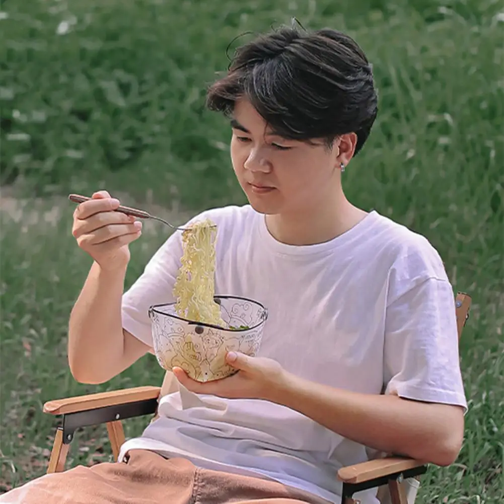 Portable Tableware Folding Outdoor Camping Bowl Portable Durable Camping Tableware Bowl Bpa Free Heat-resistant Plate Set